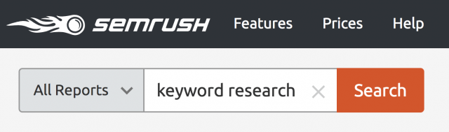 جستجوی کلمات کلیدی semrush